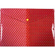 Папка-конверт А4 " Strawberry", OPTIMA на кнопці, 180 мкм, непрозора, фактура "глянець"