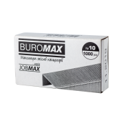 Скоби №10, JOBMAX, 1000 шт. Буромакс/Buromax