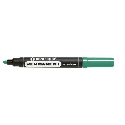 Маркер перманентний Centropen 2,5мм круглий зелений 8566 Маркер перманентний Centropen 2,5мм круглий зелений 8566