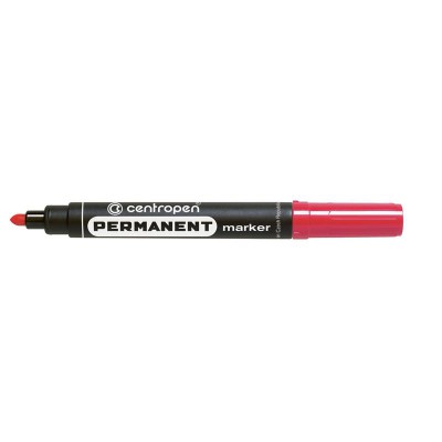 Маркер перманентний Centropen 2,5мм круглий червоний 8566 Маркер перманентний Centropen 2,5мм круглий червоний 8566