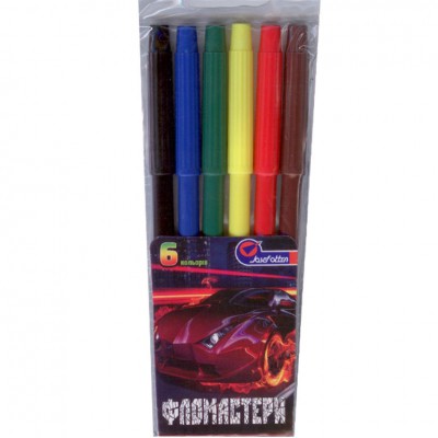 Фломастеры J_Otten 828-6F 6 цвет "Призрачный гонщик" Фломастеры J_Otten 828-6F 6 цвет "Призрачный гонщик"