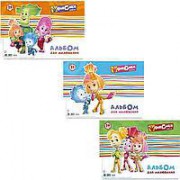 Альбомы для рисования Star PB-SC-020-122 20ар А4 спир с перфорацией выб УФ лак "Фiксики" карт/обкл