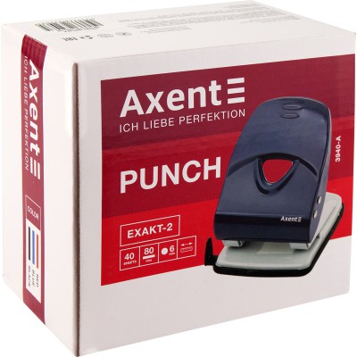 Діркопробивач Axent Exakt-2 металевий 40арк Діркопробивач Axent Exakt-2 металевий 40арк