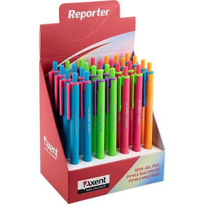 Ручка масляна Axent Reporter Color, AB1069-02-a Ручка масляна Axent Reporter Color, AB1069-02-a