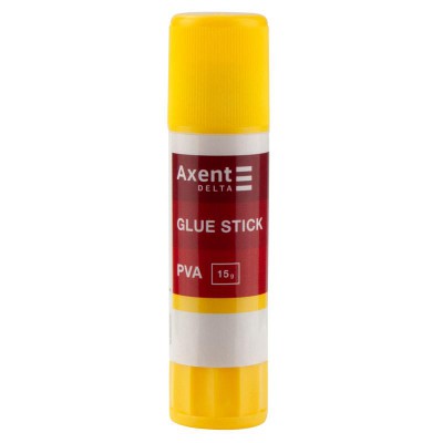 Клей-олівець 15 гр Axent / Delta PVA Клей-олівець 15 гр Axent / Delta PVA